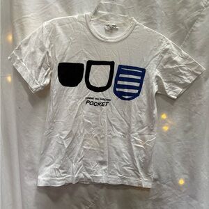 Comme des Garçons Pocket White Tee size S